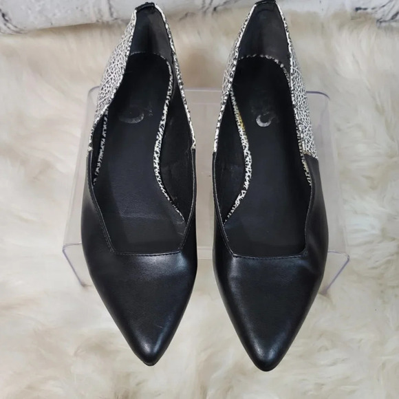 Circus Sam Edelman Women's Sz 7 Slip On Shoes Flats Pointed Toe Black Vegan Art - Picture 3 of 15